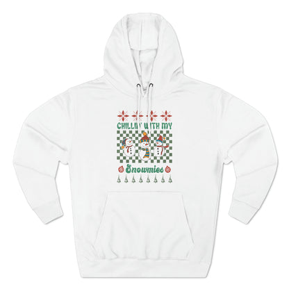 Chillin' With My Snowmies Snowmen Ugly Sweater Pullover Hoodie
