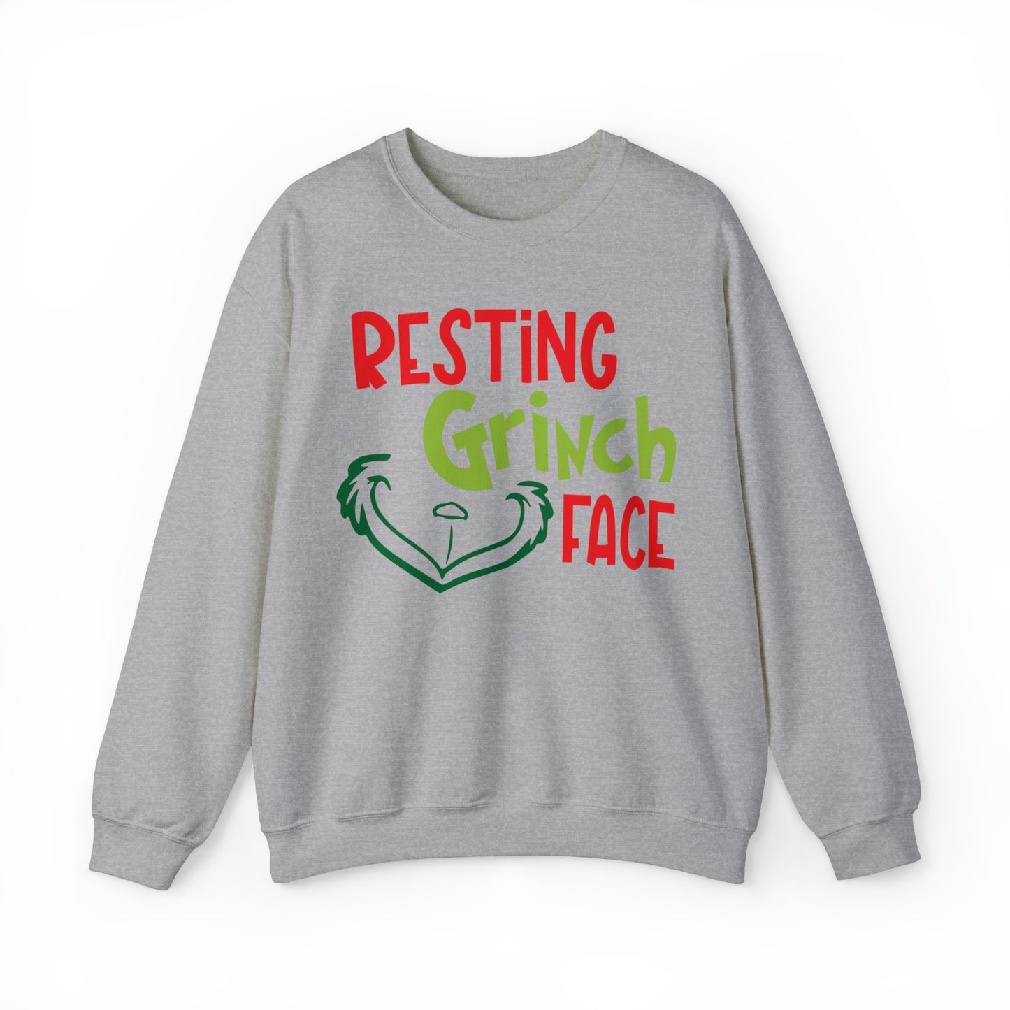 Resting Grinch Face Christmas Sweatshirt