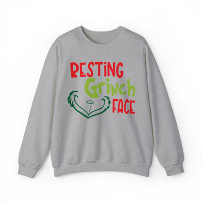 Resting Grinch Face Christmas Sweatshirt