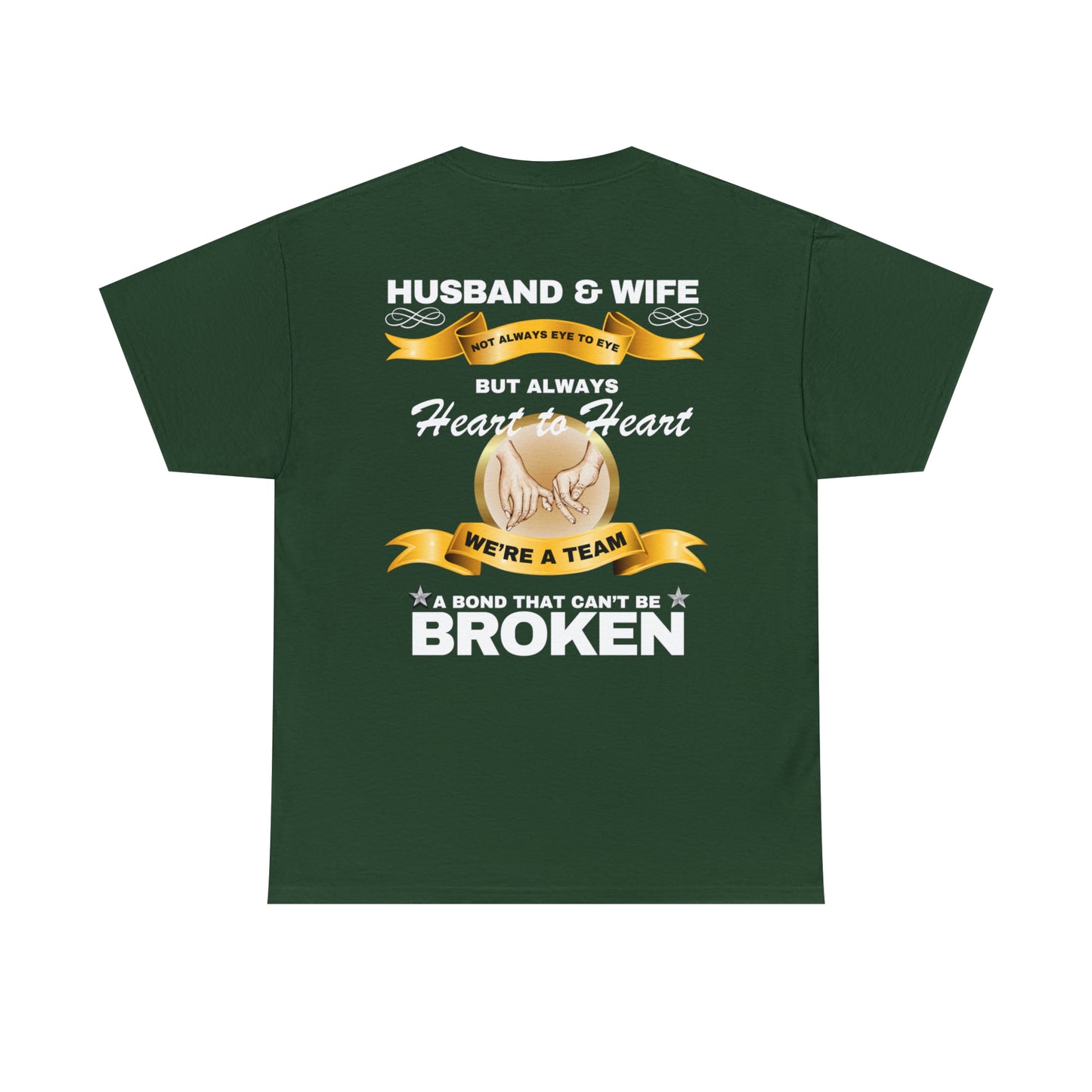 Husband & Wife Not Always Eye to Eye But Always Heart to Heart Short Sleeve Tee