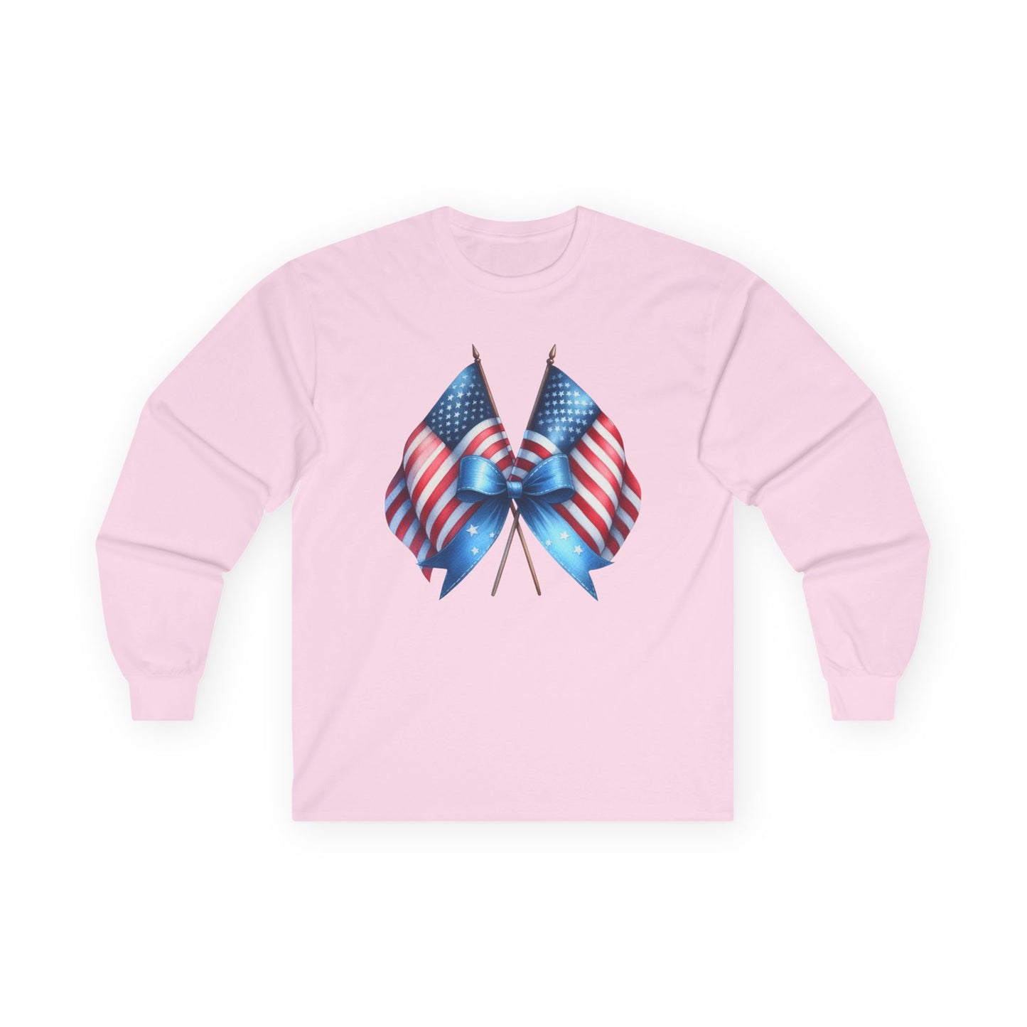 Coquette American Flags Long Sleeve T-Shirt