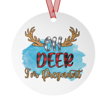 Oh Deer I'm Pregnant Pregnancy Ornament