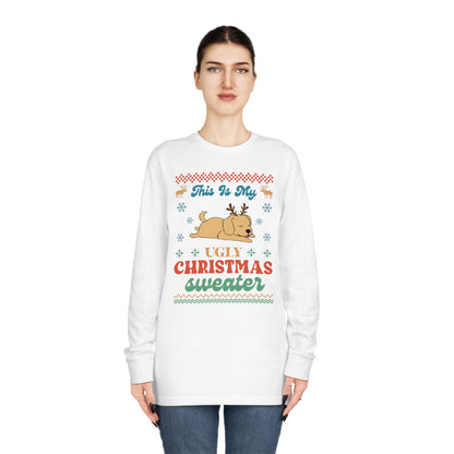 Golden Retriever This is My Ugly Christmas Sweater Long Sleeve Tee