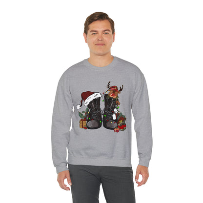 Military Boots Christmas Sweatshirt