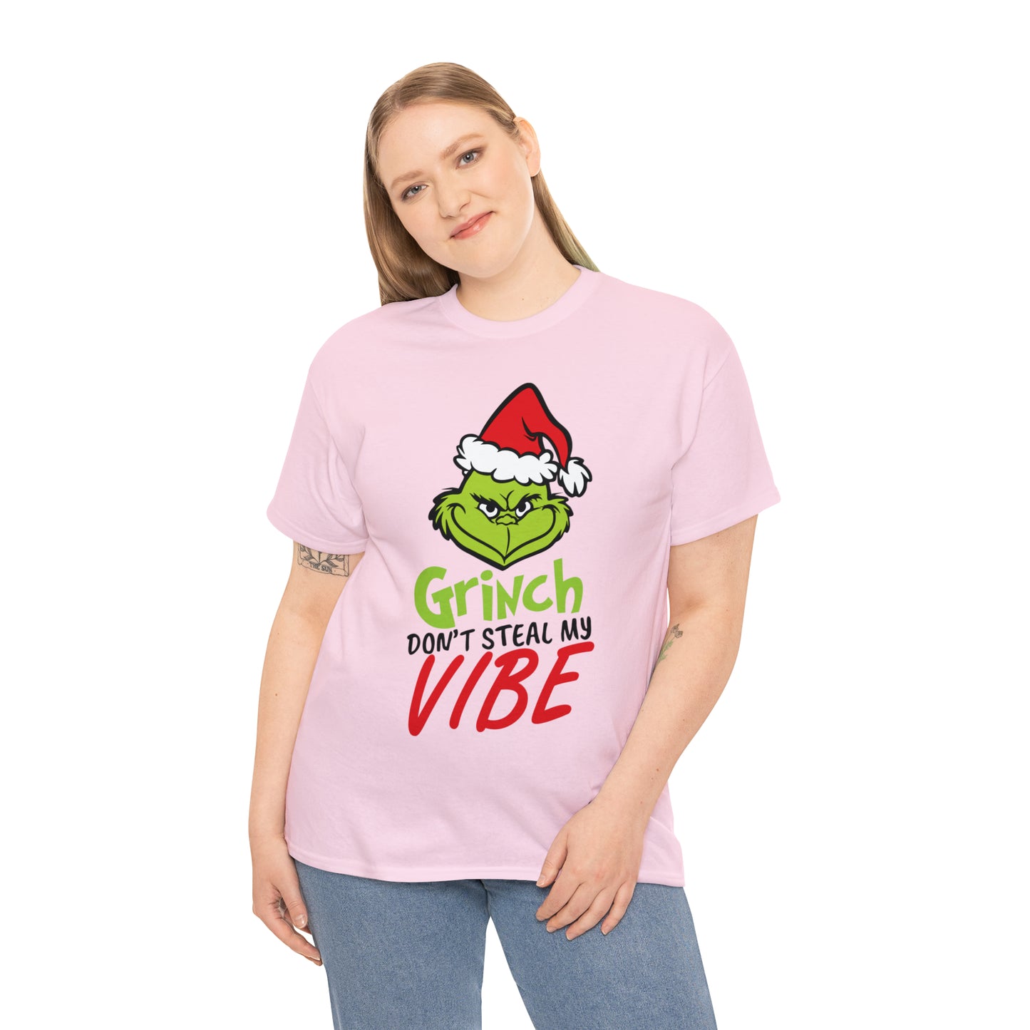 Grinch Don't Kill My Vibe Design 2 Christmas Short Sleeve Tee