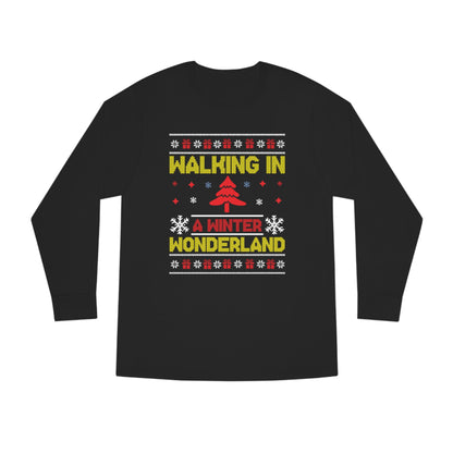 Walking in a Winter Wonderland Christmas Ugly Sweater Long Sleeve T-shirt