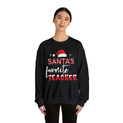 Santa's Favorite Teacher Christmas Sweatshirt