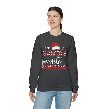 Santa's Favorite Lunch Lady Christmas Sweatshirt