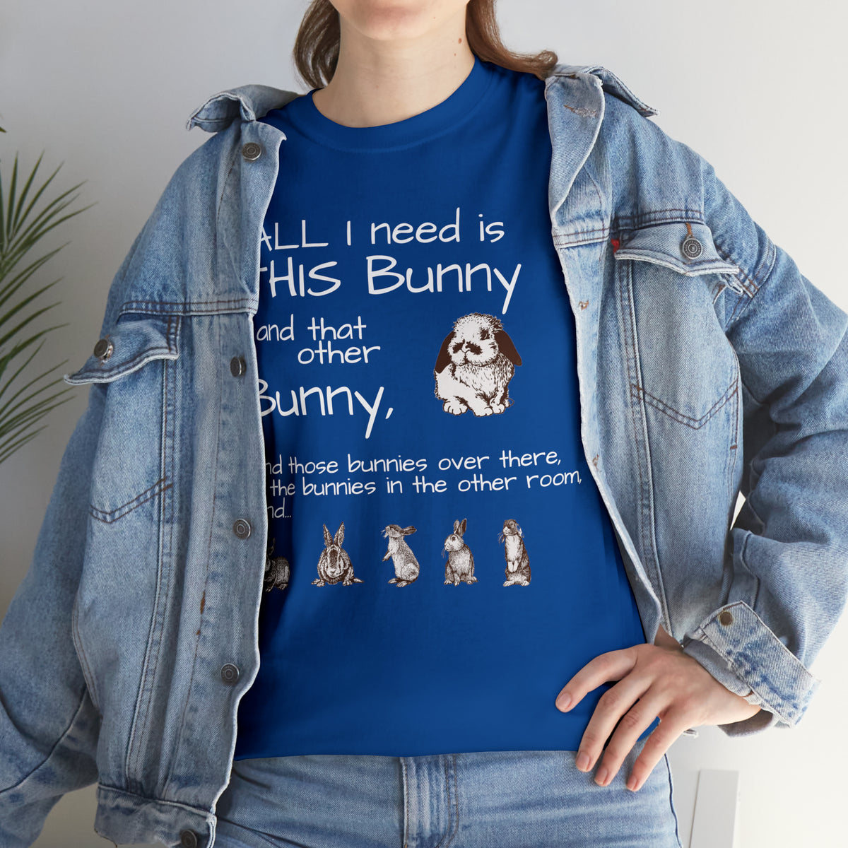 All The Bunnies Rabbit lover Unisex Heavy Cotton Tee