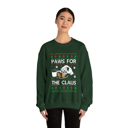 Paws for the Claus Dog Christmas Ugly Sweater Sweatshirt