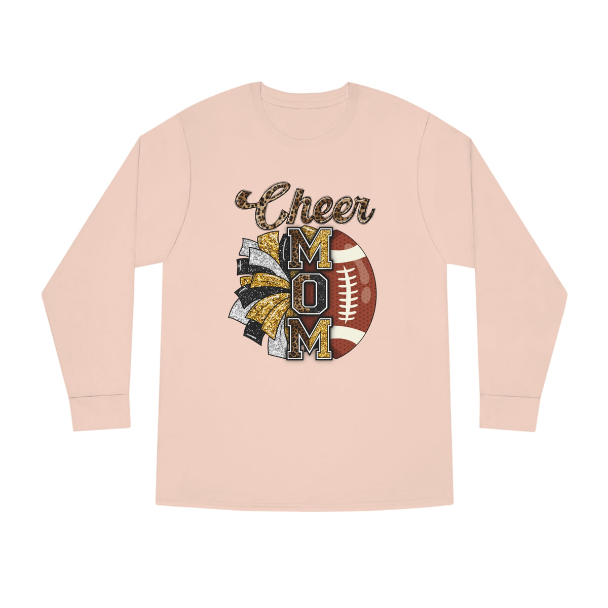 Football Cheer Mom Long Sleeve Tee