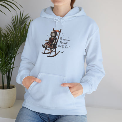 Horrors Persist But So Do I Annabelle Creepy Doll Hoodie Pullover
