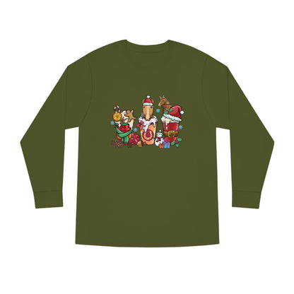 Horse Christmas Latte Long Sleeve Tee