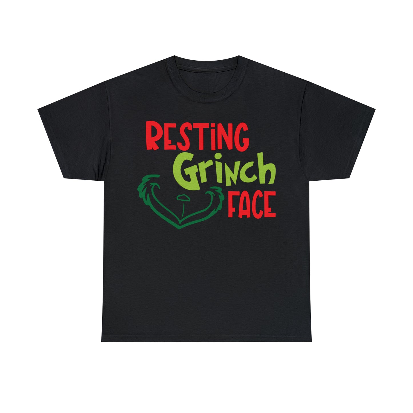 Resting Grinch Face Christmas Short Sleeve Tee
