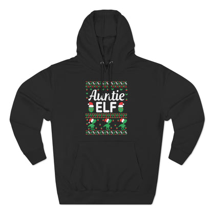 Auntie Elf Christmas Ugly Sweater Pullover Hoodie