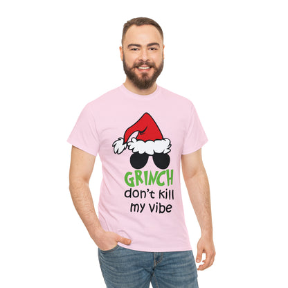 Grinch Don't Kill My Vibe Christmas Short Sleeve Tee