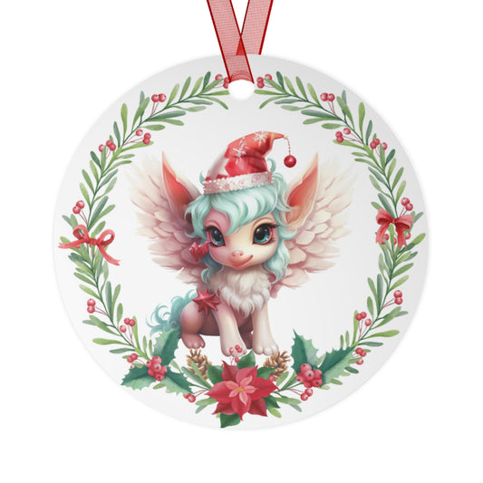 Christmas Unicorn 2 Ornament