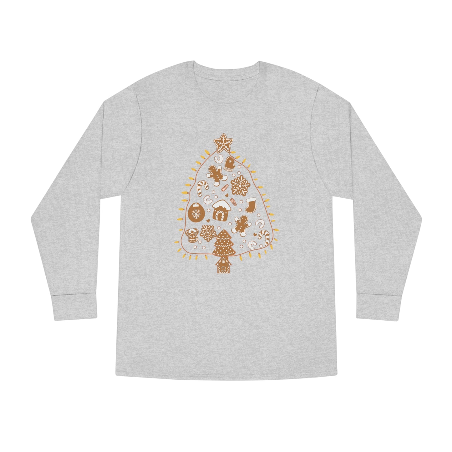 Gingerbread Cookie Christmas Tree Christmas Long Sleeve T-Shirt