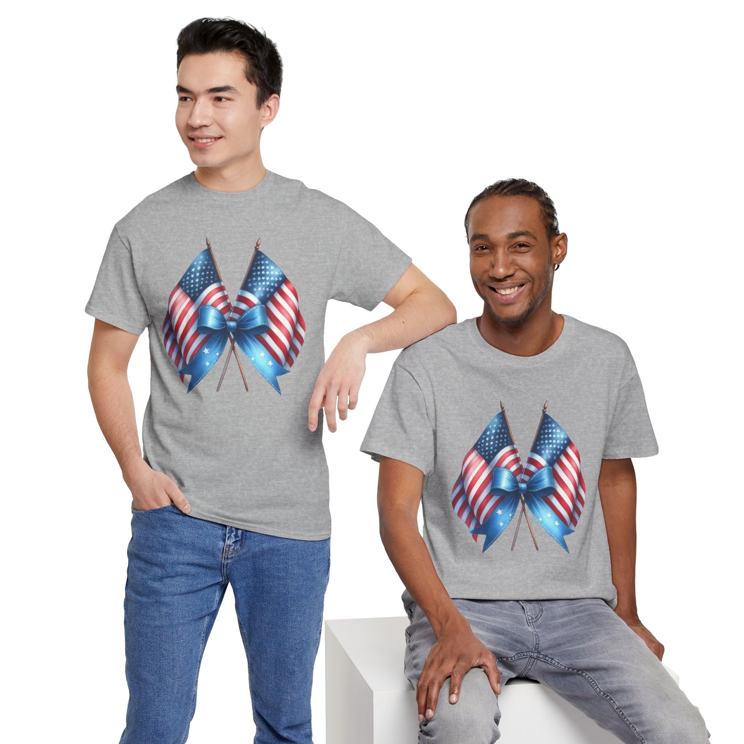 Coquette American Flags Short Sleeve Tshirt