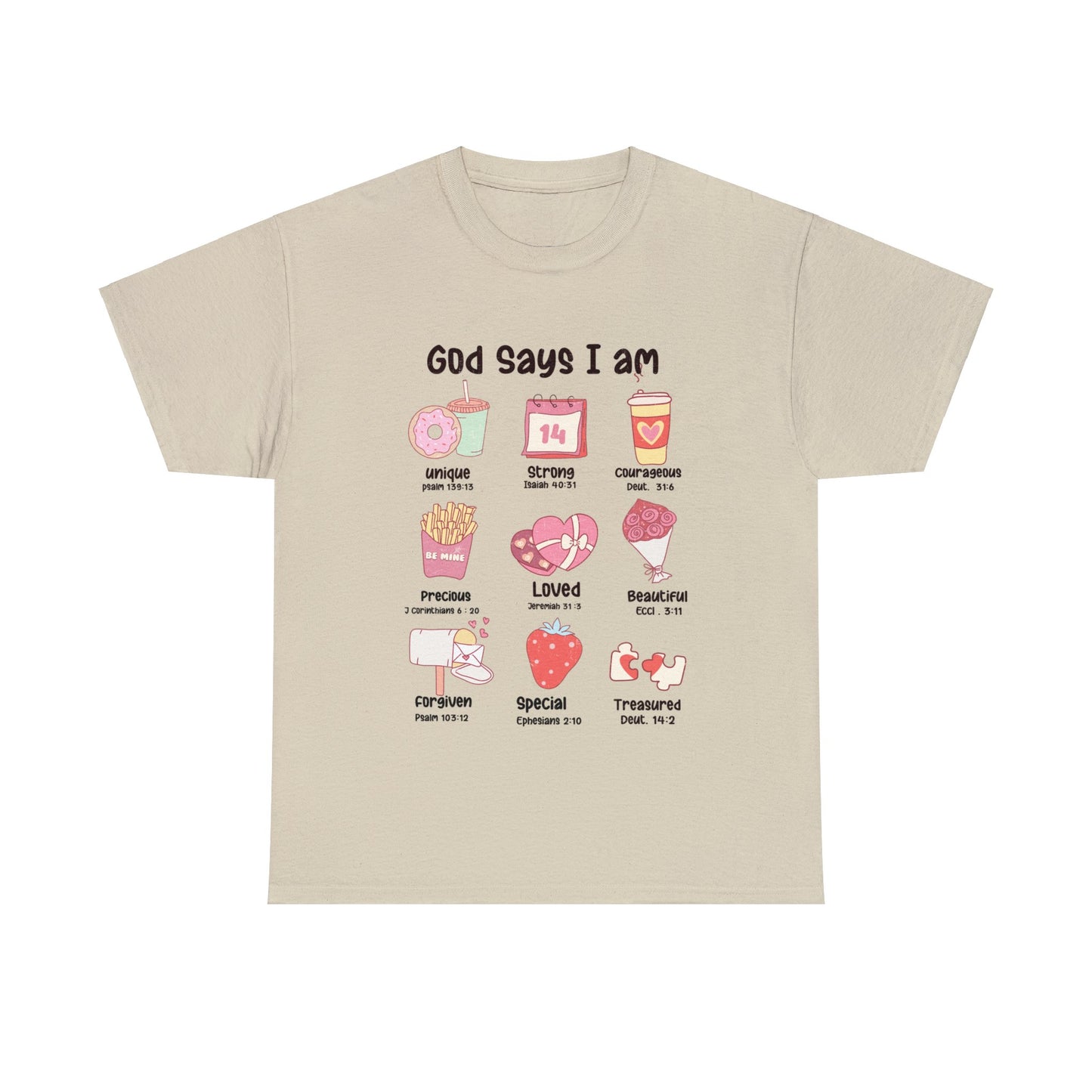 God Says I am Valentine Short Sleeve Tee