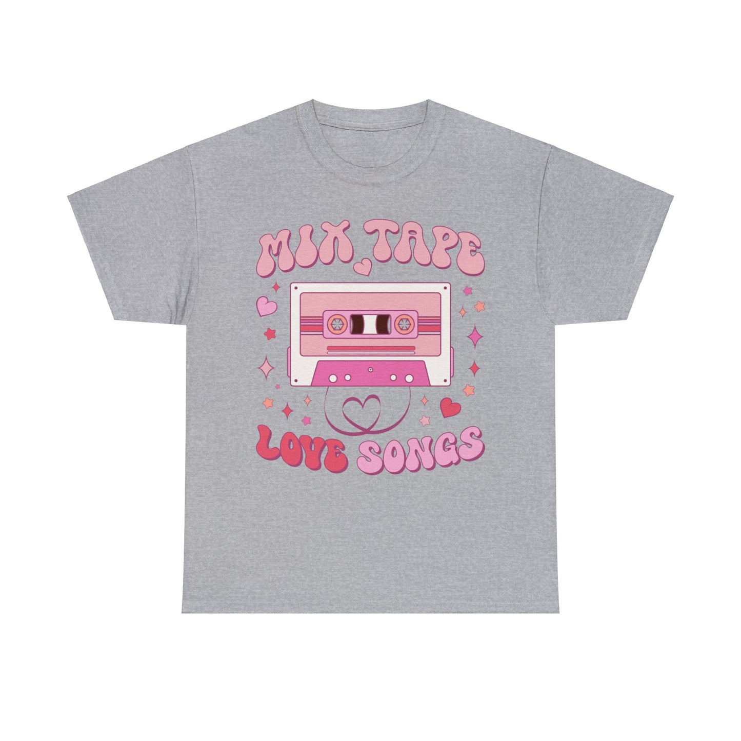 Mix Tape Love Songs Valentine Short Sleeve Tee