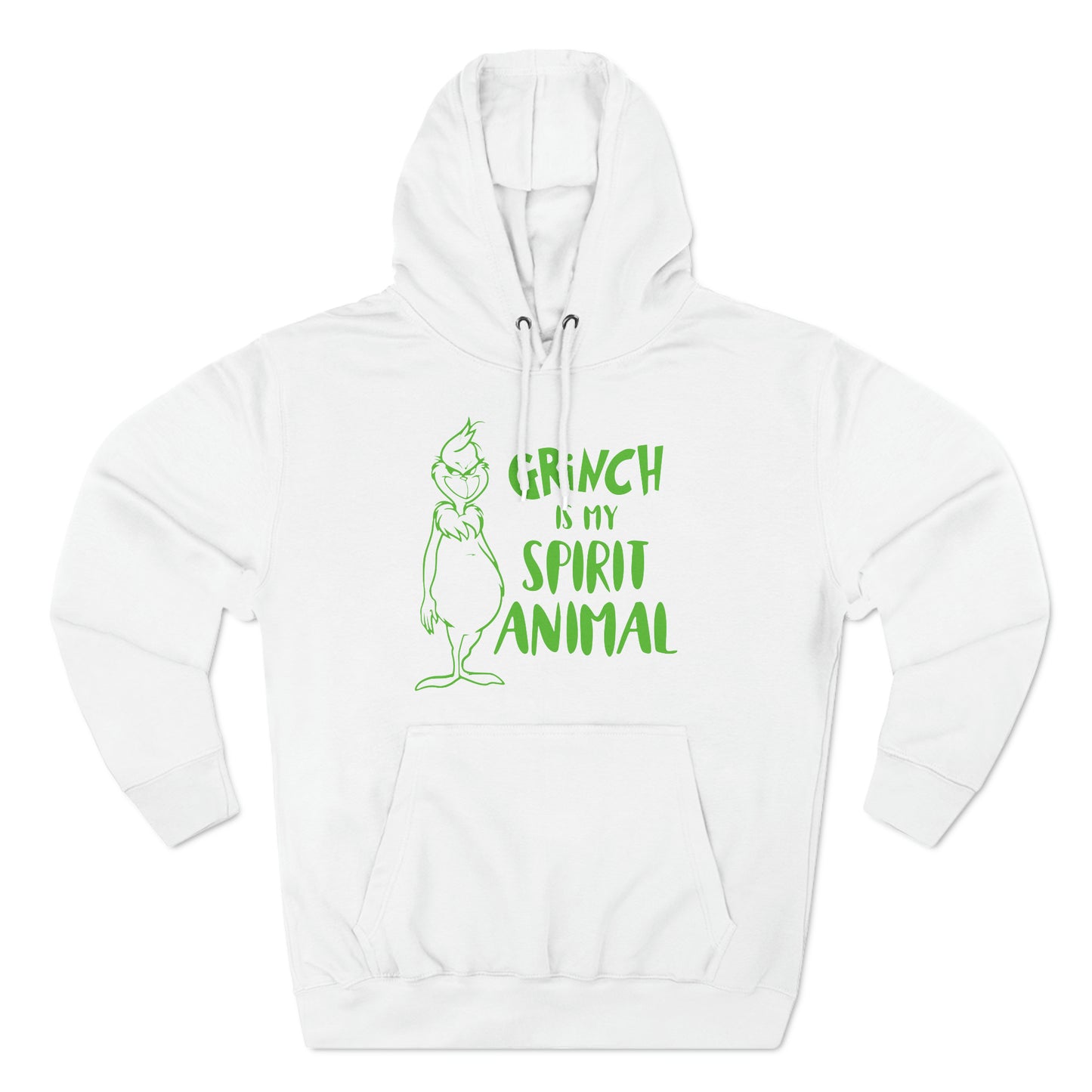 Grinch is My Spirit Animal Christmas Pullover Hoodie