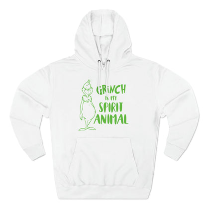 Grinch is My Spirit Animal Christmas Pullover Hoodie