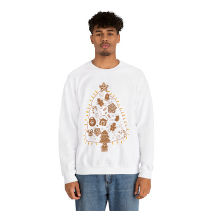 Gingerbread Cookie Christmas Tree Christmas Sweatshirt