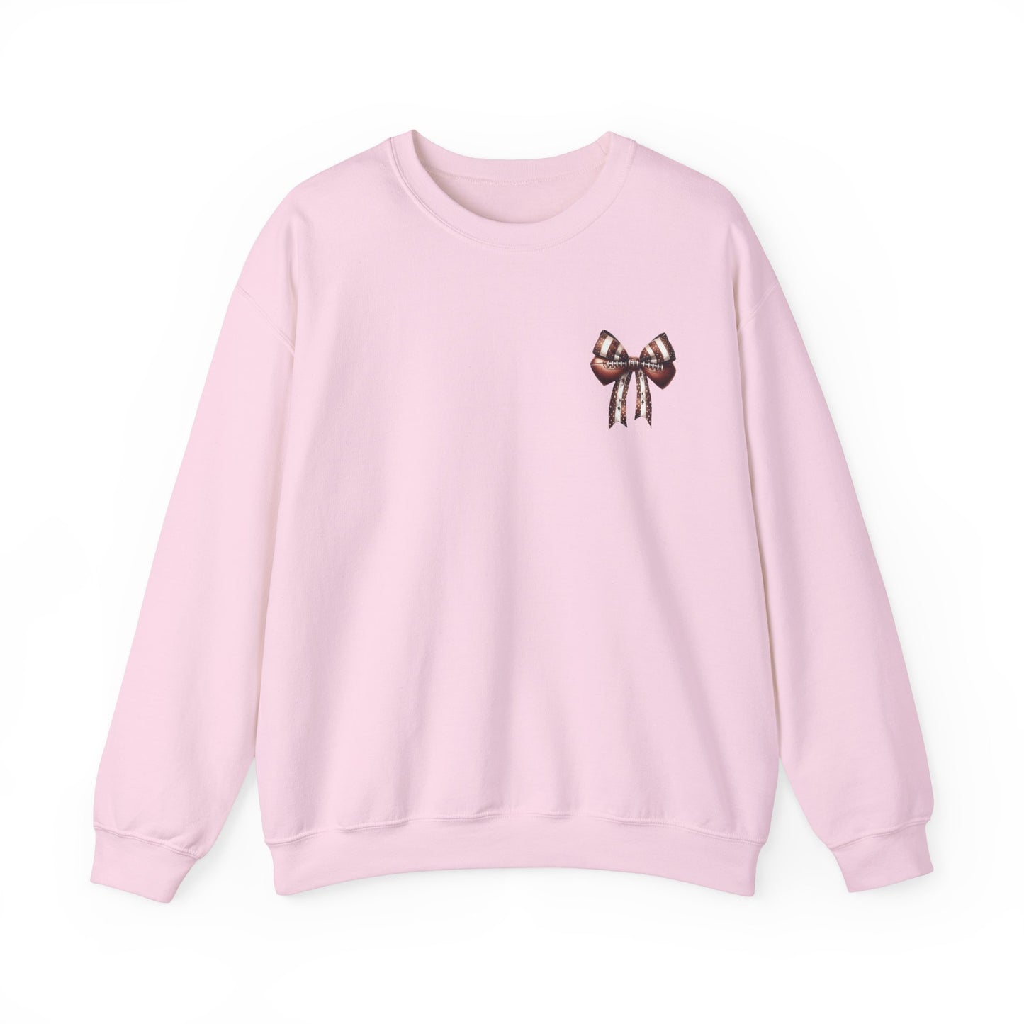 Football Game Day Sweatshirt Mom Dad Parent Football Lover Coquette Bows