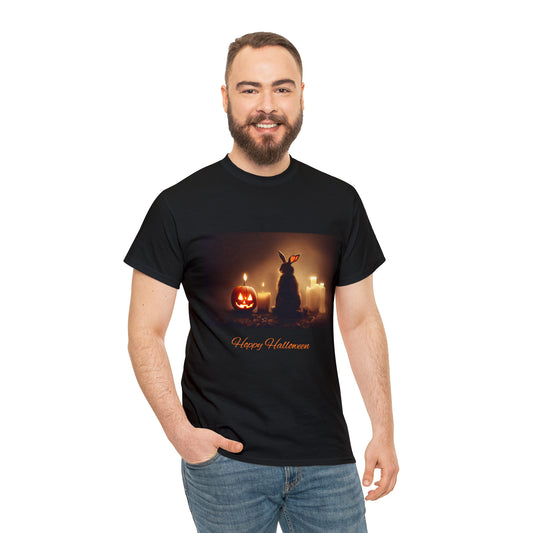 Hoppy Halloween Shirt Rabbit lover cotton Tee Tshirt