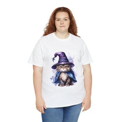 Witch Wizard Cat Halloween Short Sleeve Tee