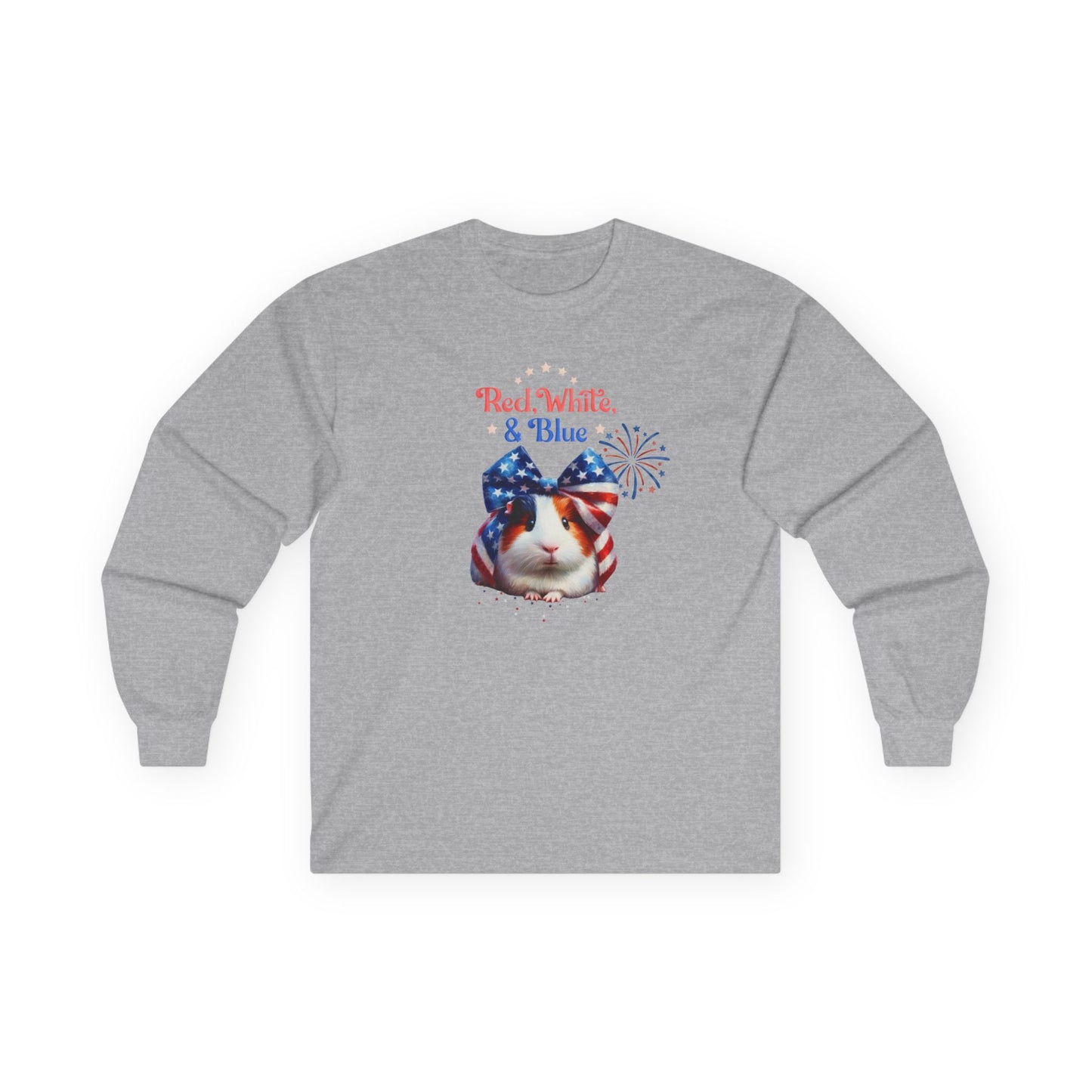 Red White And Blue Guinea Pig Long Sleeve T-Shirt