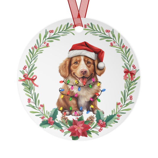 Nova Scotia Duck Tolling Retriever Dog in Lights Ornament