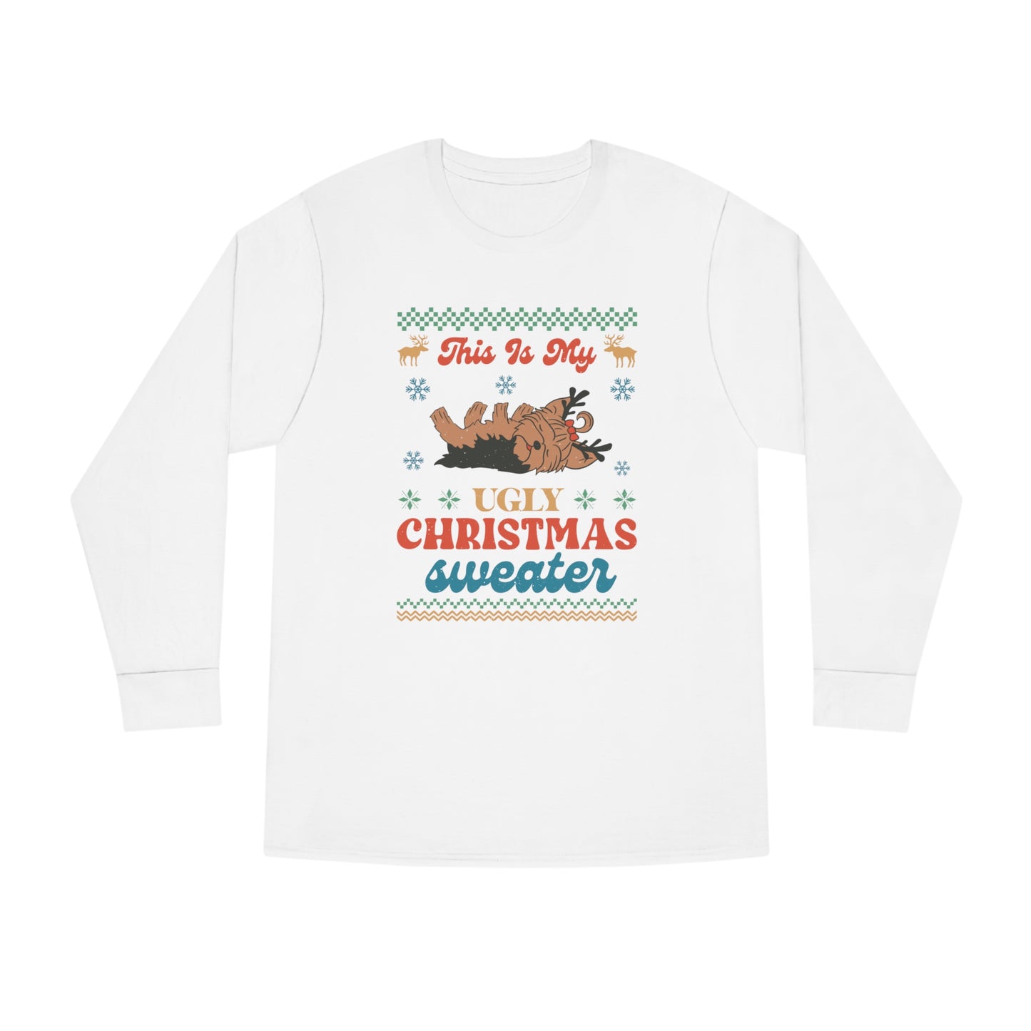 Yorkshire Terrier Yorkie This is My Ugly Christmas Sweater Long Sleeve Tee