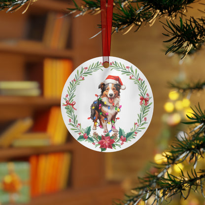 Collie Dog in Lights Ornament