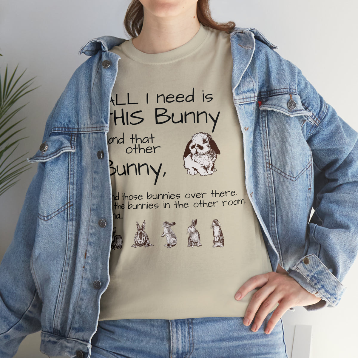 All The Bunnies Rabbit lover Unisex Heavy Cotton Tee