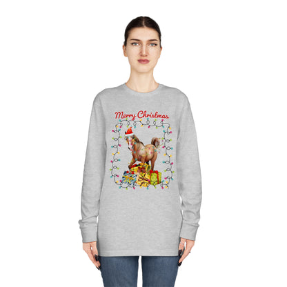 Merry Christmas Horse Christmas Long Sleeve Tee