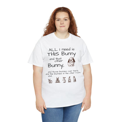 All The Bunnies Rabbit lover Unisex Heavy Cotton Tee