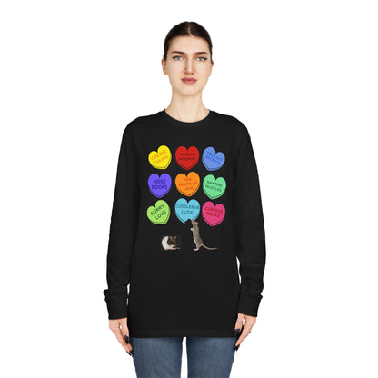 Rat Sweethearts Valentine Long Sleeve T-shirt