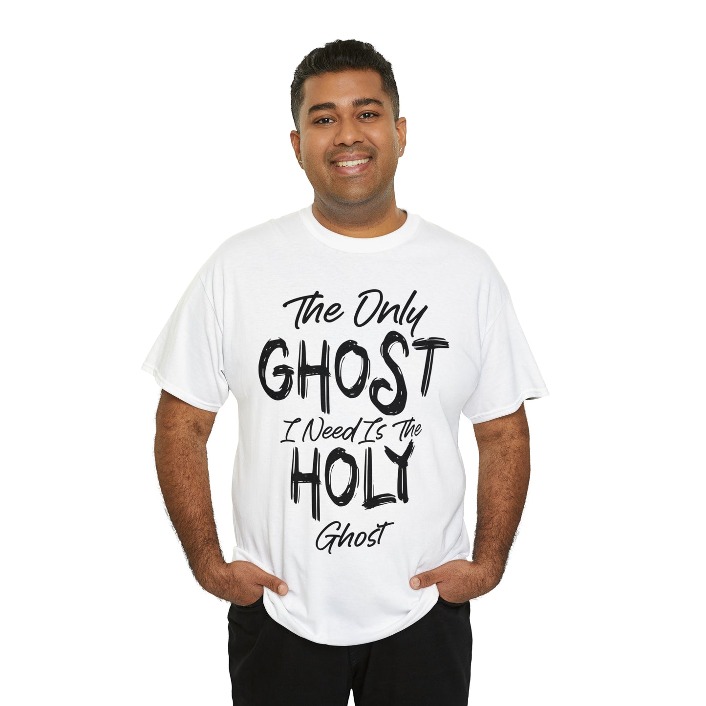 The Only Ghost I Need Is The Holy Ghost Christian Halloween Short Sleeve Tee