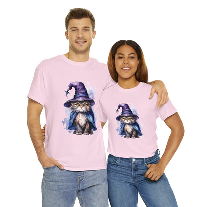Witch Wizard Cat Halloween Short Sleeve Tee