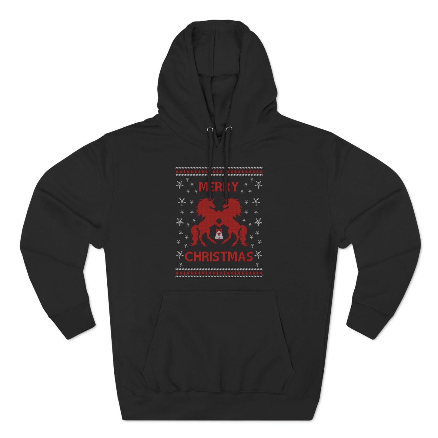 Merry Christmas Horses Christmas Ugly Sweater Pullover Hoodie