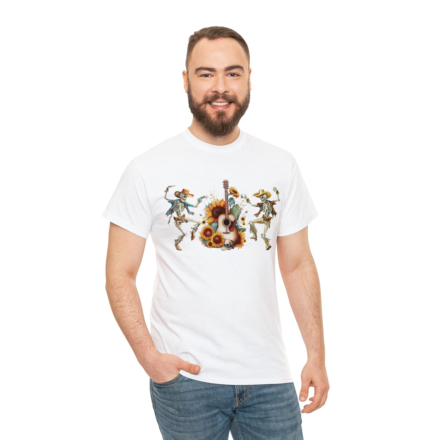 Western Dancing Skeletons Short Sleeve Tee