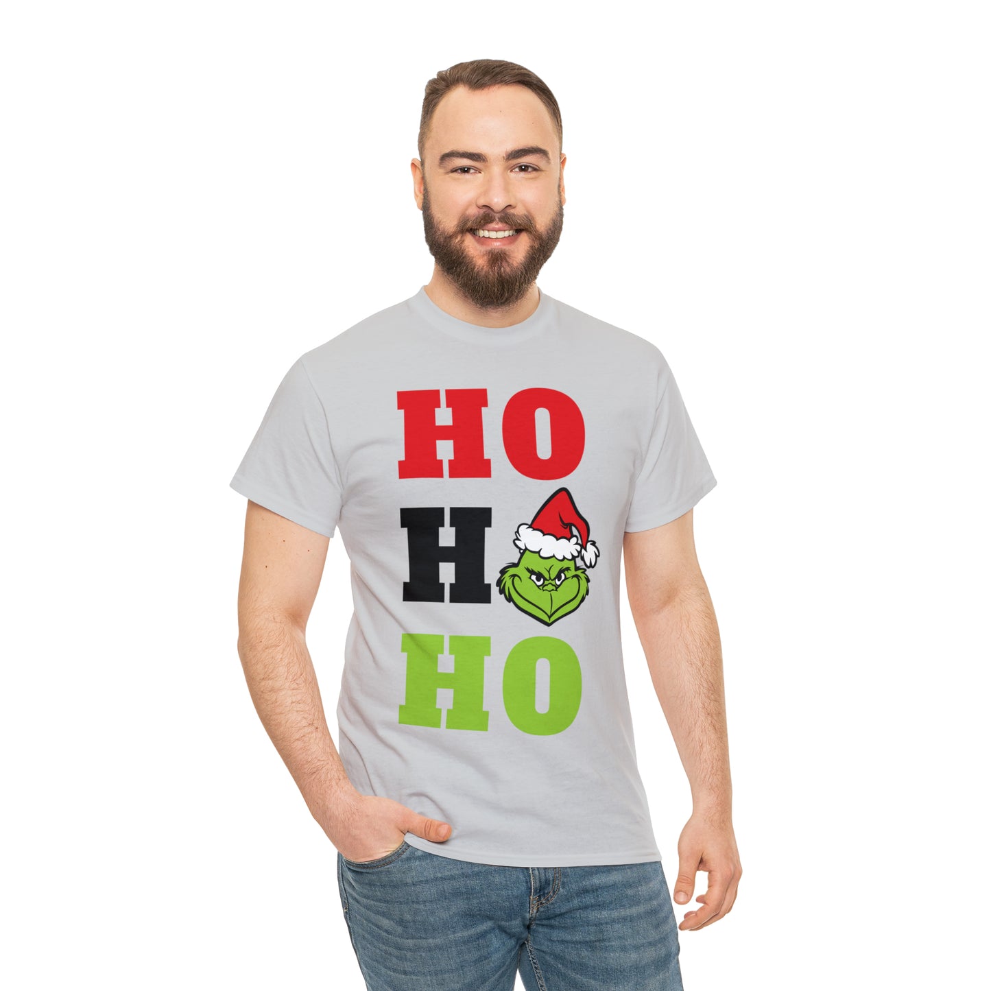 Grinch Ho Ho Ho Christmas Short Sleeve Tee