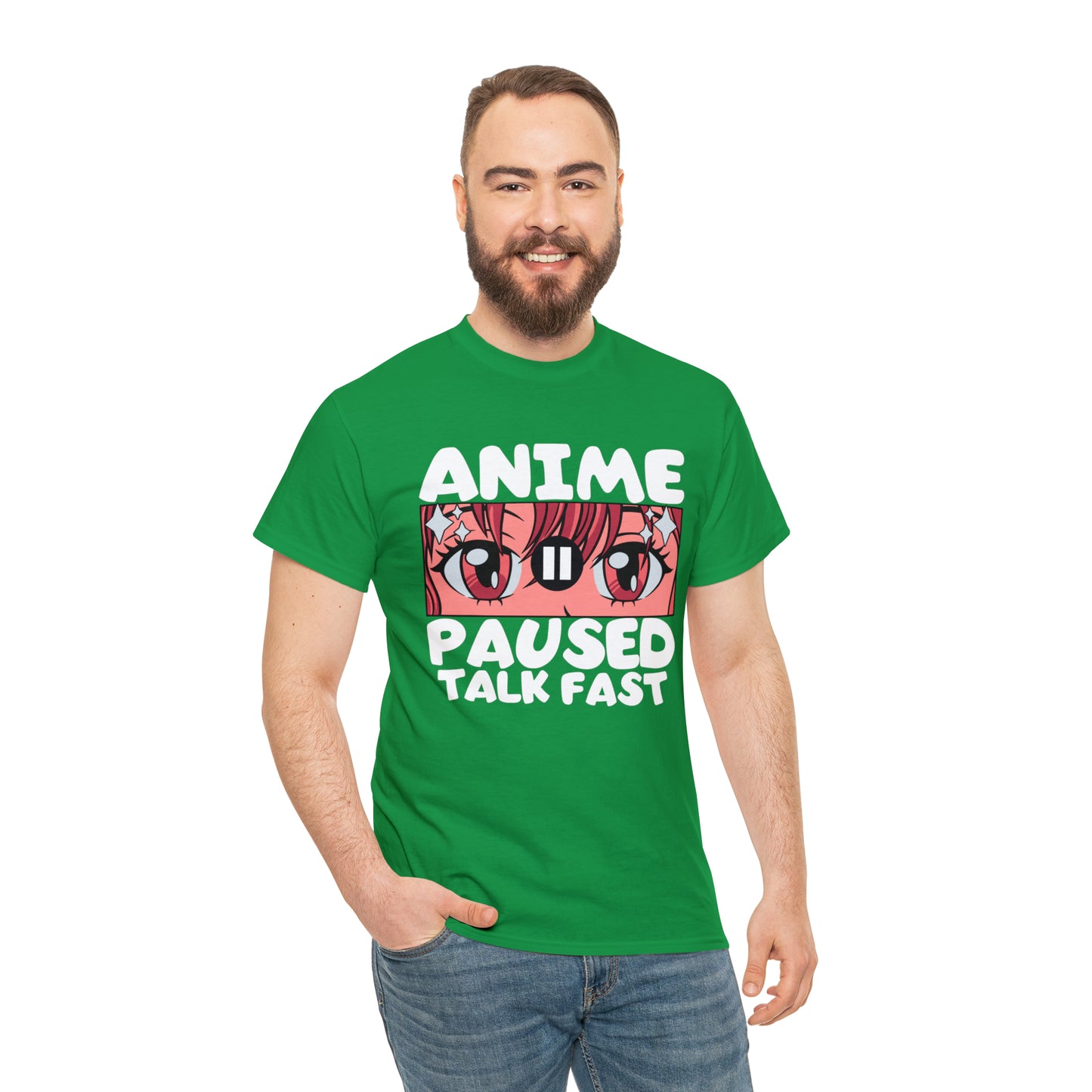 Anime Paused Talk Fast Short Sleeve Tee