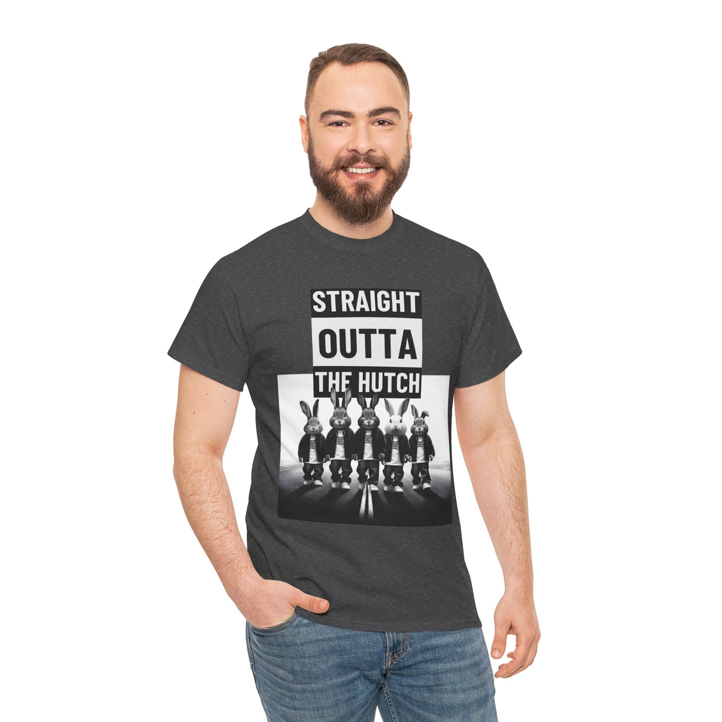 Straight Outta The Hutch Rabbits Short Sleeve Tshirt