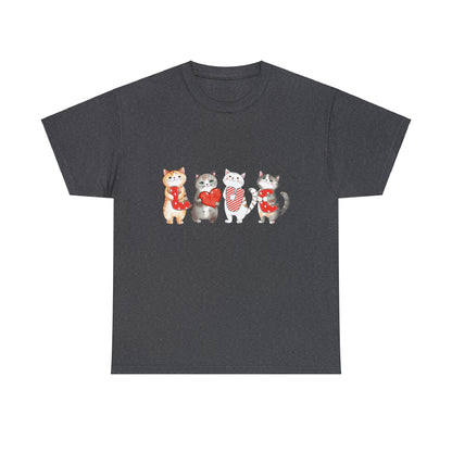 Love Cats Valentine Short Sleeve Tee