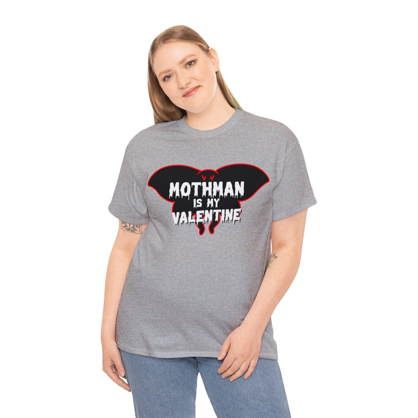 Mothman is My Valentine Short Sleeve Tee