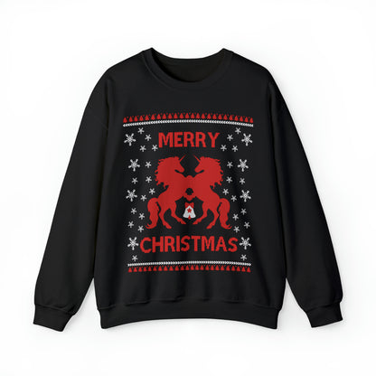 Merry Christmas Horses Christmas Ugly Sweater Sweatshirt