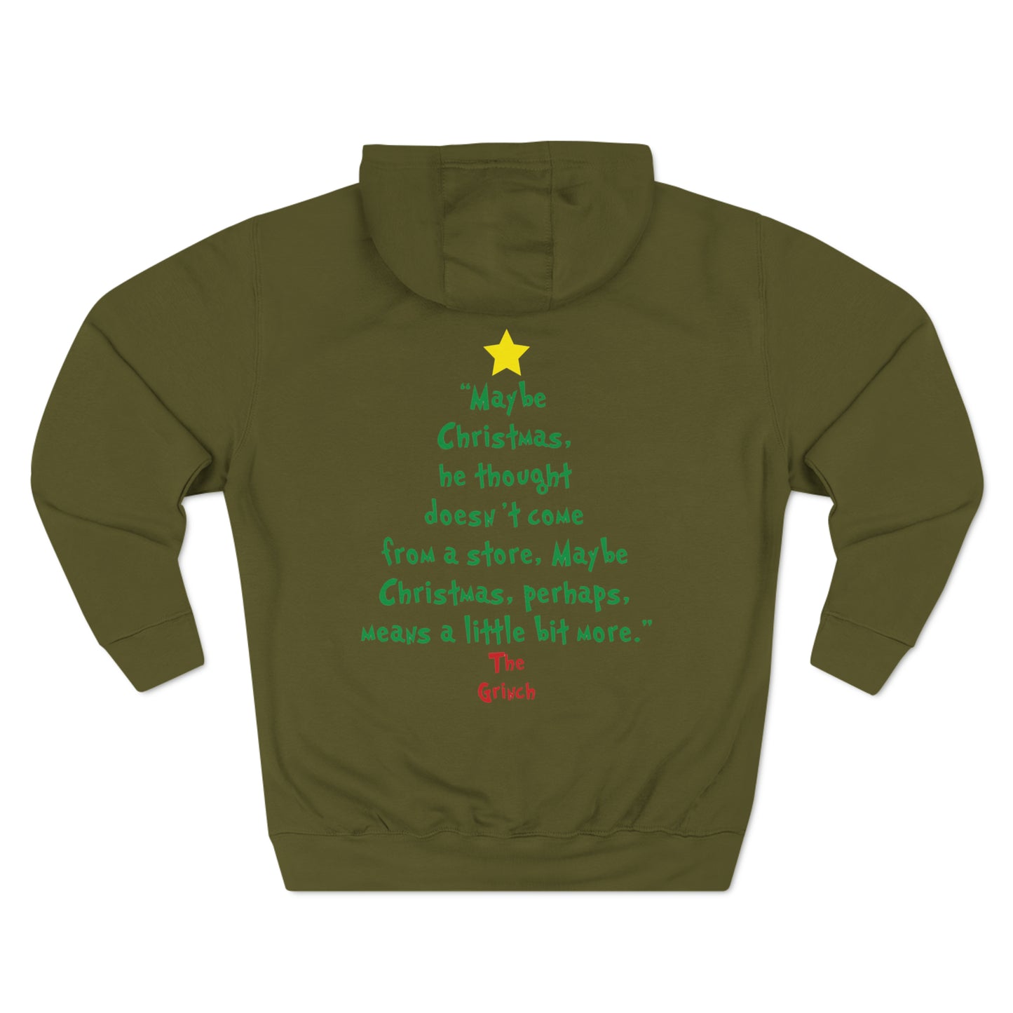 Grinch Maybe Christmas Tree Christmas Pullover Hoodie